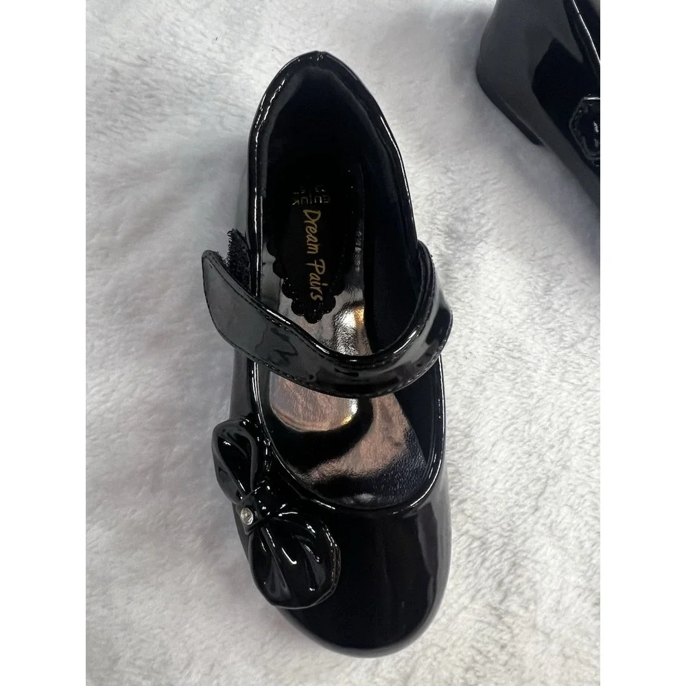 DREAM PAIRS Toddler Girls Kids Flat Shoes Dress Shoes Bow-knot Mary Jane shoes
